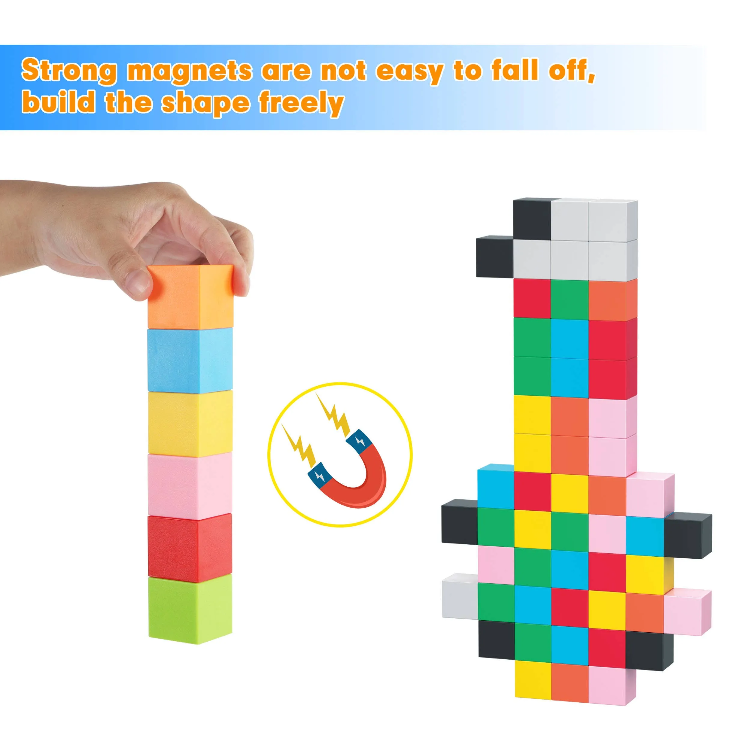 1.2" 54 Pieces Magnet Building Cube