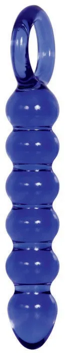 Adam & Eve Cobalt Glass Dildo