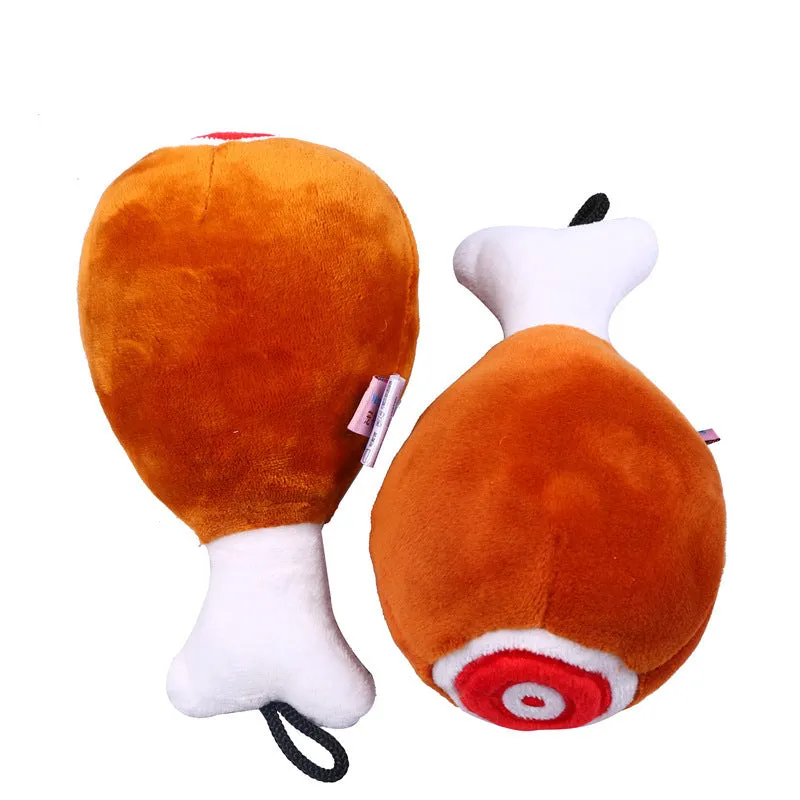 Big Chicken Leg Squeaker Dog Toy