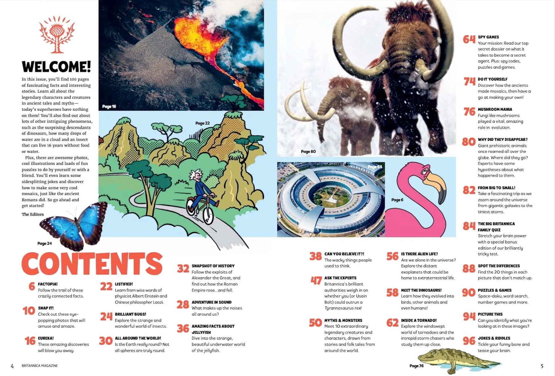 Britannica Magazine - Myths and Monsters: Medusa, Golem, Cyclops, Ymir, Anubis, Itzpapalotl, Descendants Of Dinosaurs, Facts, Puzzles & Jokes for Curious Minds.