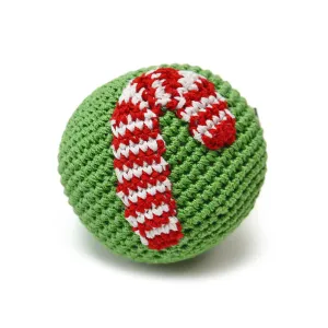 Candy Cane Ball Crochet Toy