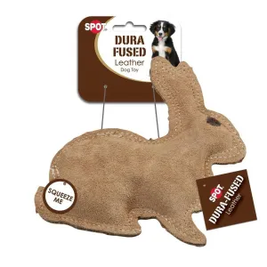 Dura-Fused Durable Leather Rabbit Dog Toy - Meet Bouncy Bunny! 🐰🐾