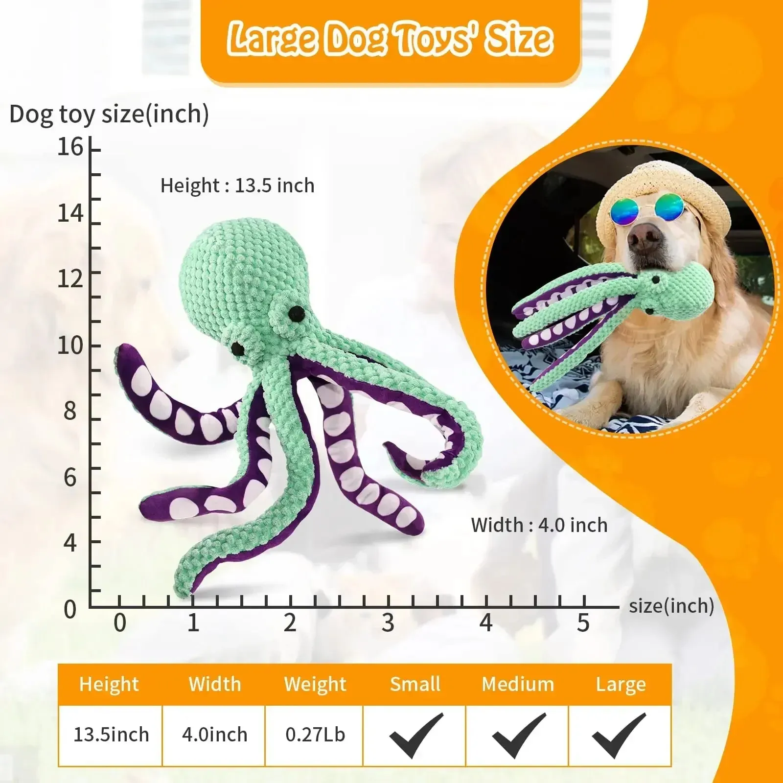 Durable Plush Squeaky Dog Toy with Chew Resistant Features