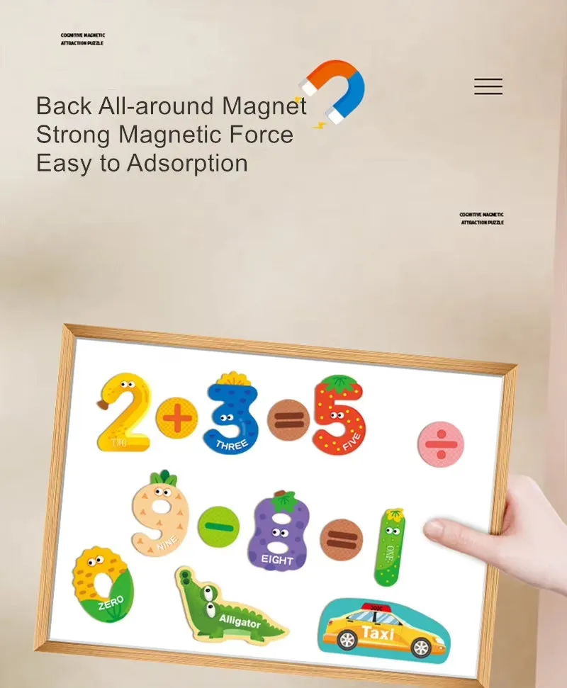 Early Education Number Magnetic Puzzle 0 - 9 - 26 pieces