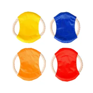 Fetch 'n Play Rope Flying Disc Dog Toy