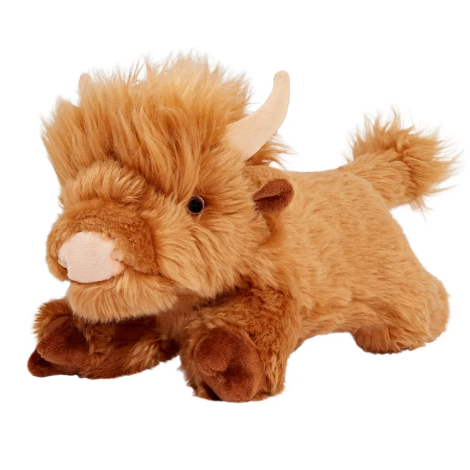 Fluff & Tuff Shaggy Hyland Cow Plush Dog Toy - Wholesale