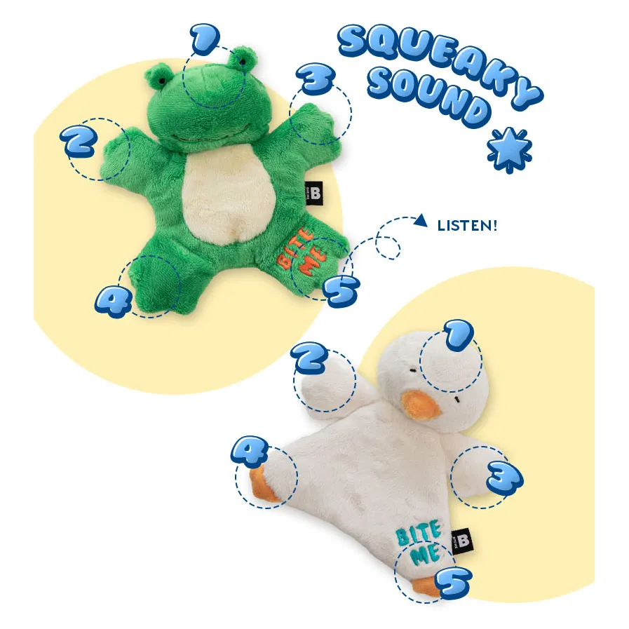 Frog Hug Me Dog Tug Toy