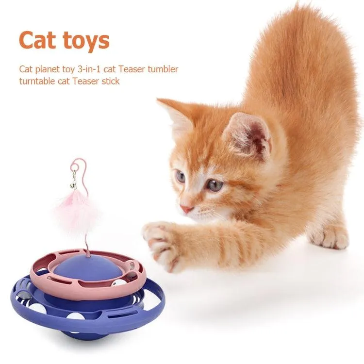 Interactive Cat Planet Tumbler Toy