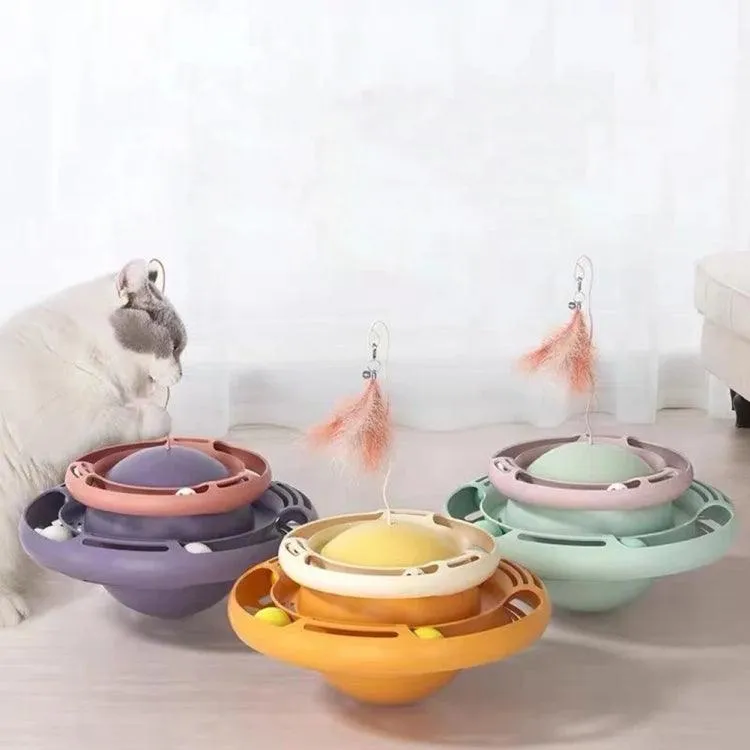 Interactive Cat Planet Tumbler Toy