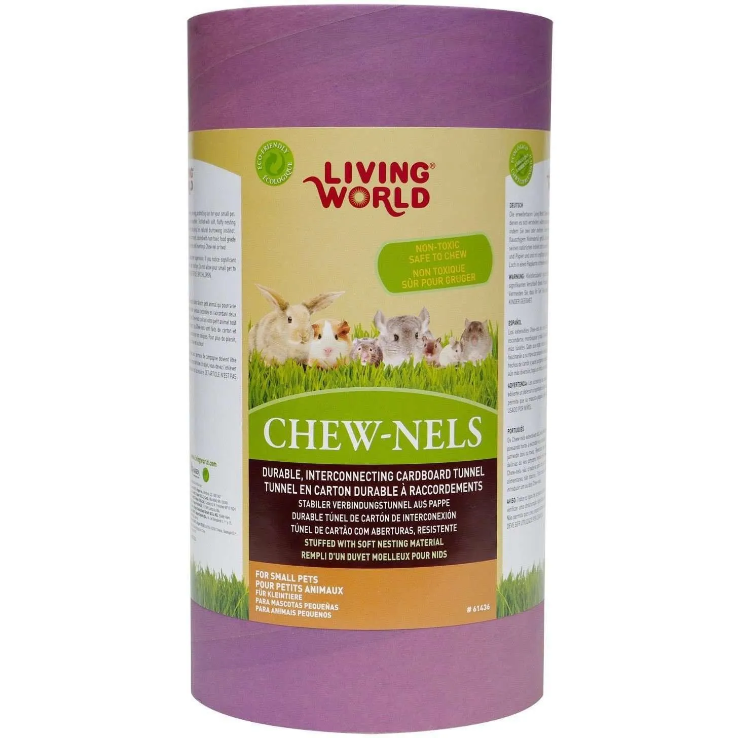 Living World Cardboard Chew-Nels With Nesting