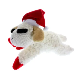 Multipet Holiday Lamb Chop with Santa Hat 10"