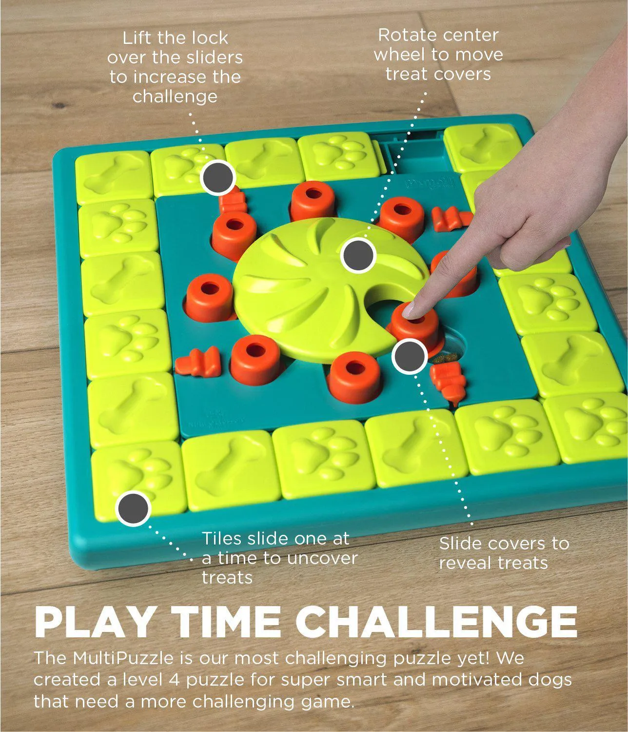 MultiPuzzle Interactive Game Dog Toy