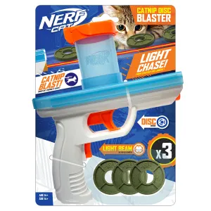 Nerf Catnip Blaster With Catnip Discs 3 Pack 7.88in Cat Toy