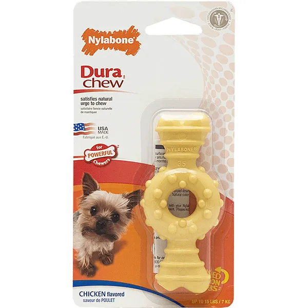 Nylabone Dura Chew Ring Bone Chicken Flavour - Petite