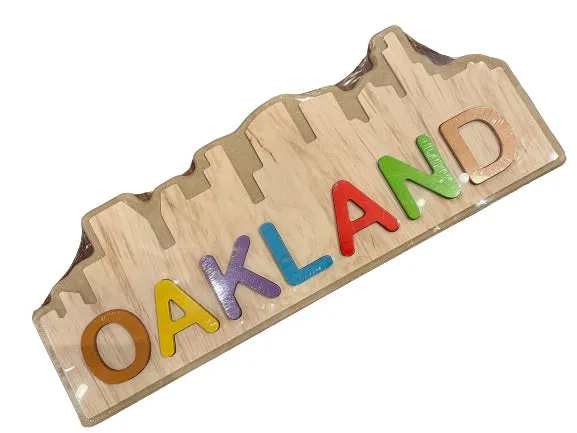 OAKLAND Wooden Skyline Puzzle