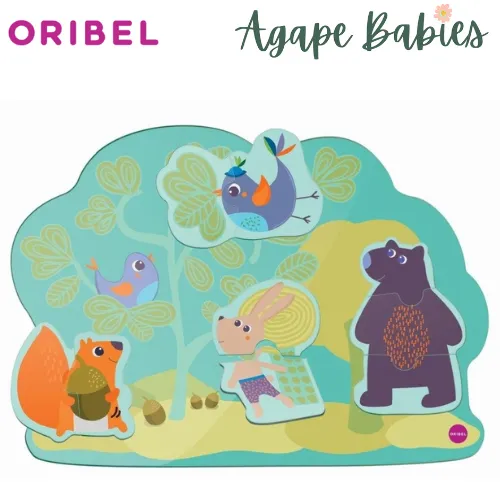 Oribel Vertiplay Hoppy Bunny & Friends - 2 & 3 Piece Puzzle