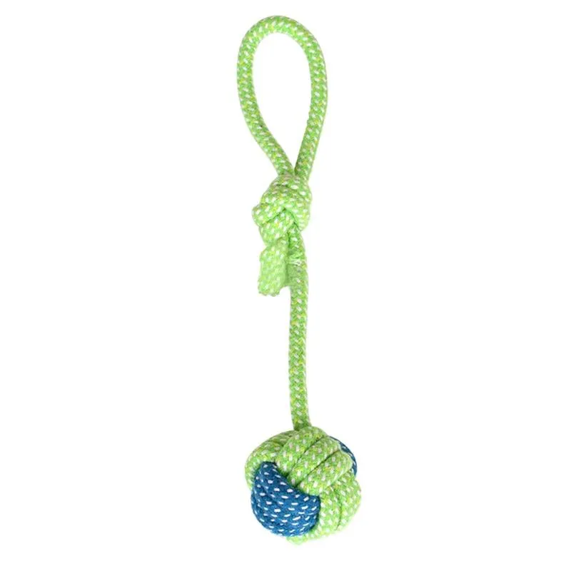 Puppy Chew Toy Double Knot Cotton Braided Rope