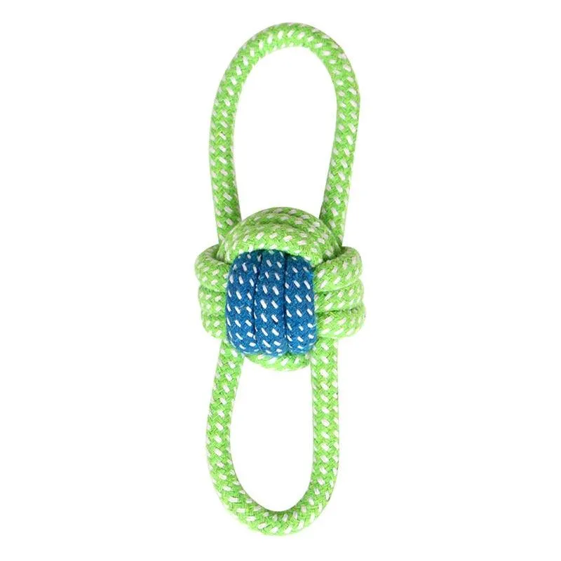 Puppy Chew Toy Double Knot Cotton Braided Rope