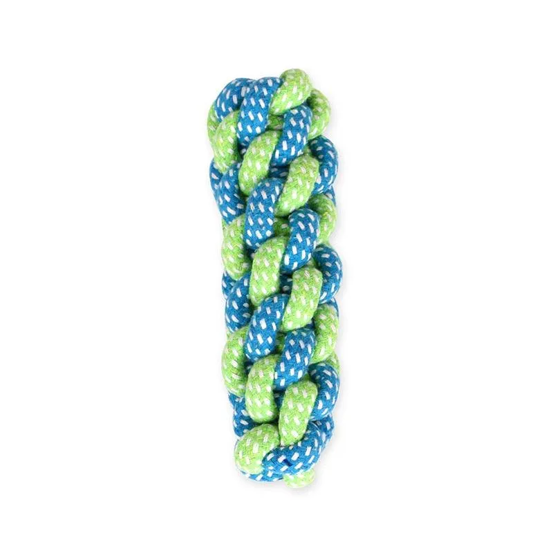 Puppy Chew Toy Double Knot Cotton Braided Rope