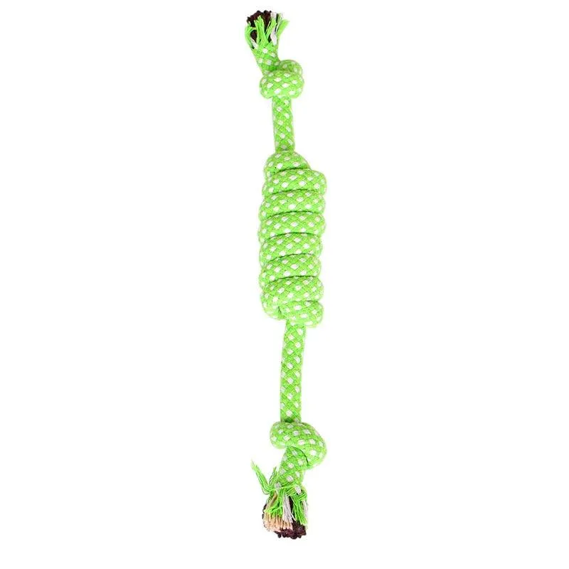 Puppy Chew Toy Double Knot Cotton Braided Rope