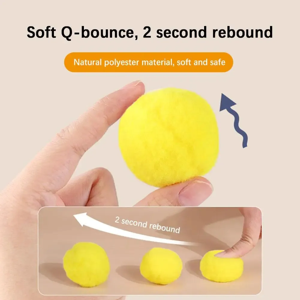 Silent Plush Ball Launcher: Fun Interactive Toy