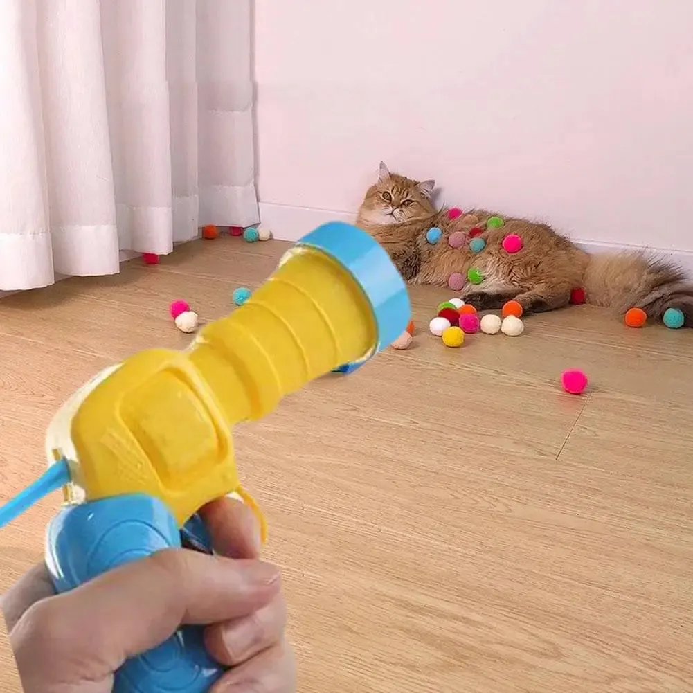 Silent Plush Ball Launcher: Fun Interactive Toy