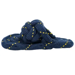 Skatrs Sandal Shaped Hand Made, Durable Rope Chew Toy for Dogs & Cats (Dark Blue)