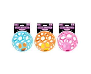 Smart Choice Double Rubber Ball Dog Toy