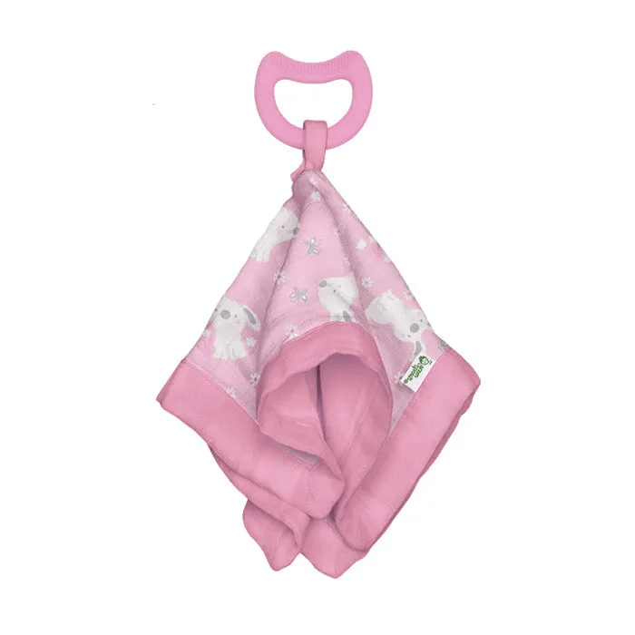 Snuggle Blankie Teether made from Organic Cotton-3mo 