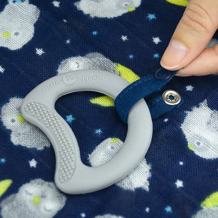 Snuggle Blankie Teether made from Organic Cotton-3mo 