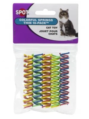 Spot Colorful Springs Thin 10-Pack, Cat Toy