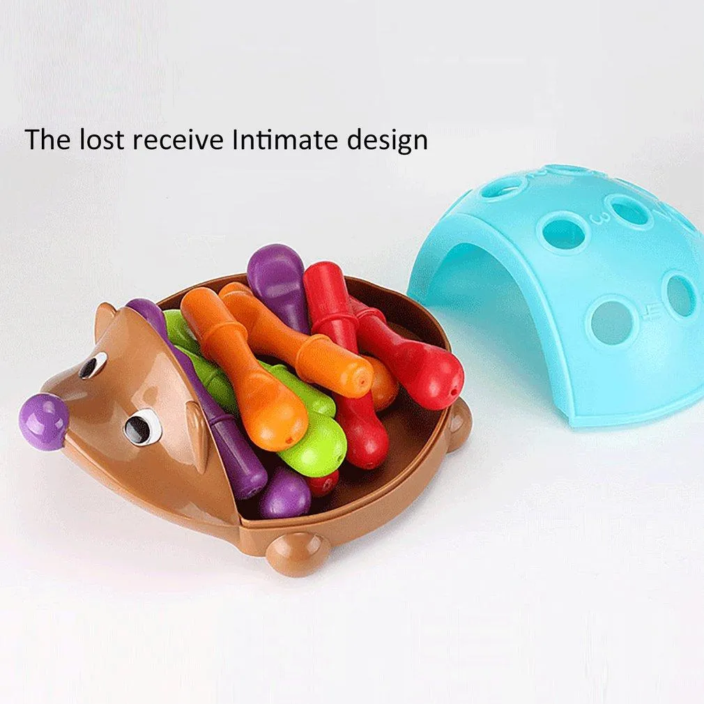 Training Focused on Children's Fine Motor Hand-Eye Coordination Fight Inserted Hedgehog Baby Educational Toy