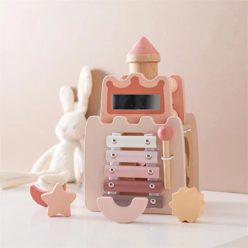 Wooden Castle 5-in-1 Shape Activity Toy