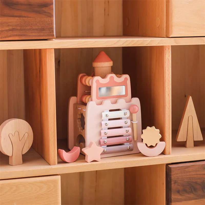 Wooden Castle 5-in-1 Shape Activity Toy