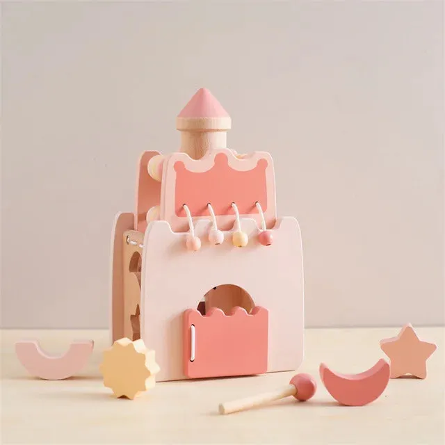 Wooden Castle 5-in-1 Shape Activity Toy